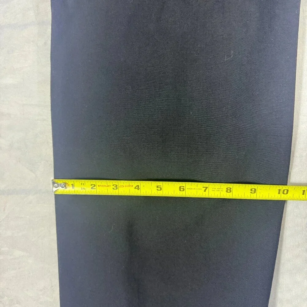 Banana Republic Men's Dress Pants Black Stretch Flat Front Front‎ Formal 34R